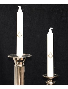 Masonic candle light w. sq & compass