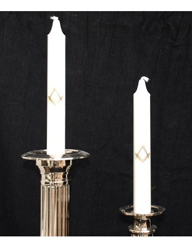Masonic candle light w. sq & compass