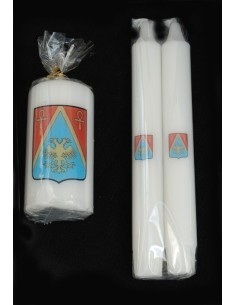 Frimurarljusstake med. Tempelriddarkorset 2