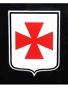 Car tag with cross