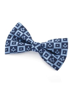 Masonic Forget me Not Design Silk Bowtie