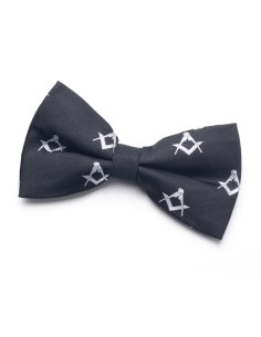 Masonic 100% Silk Sq & Compass Bowtie