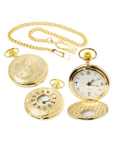 Masonic Quartz half Hunter Pocket Watch