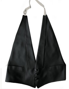 Svart vest for kjole og hvit