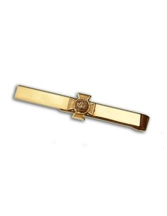 Masonic Tie Clip 14k with Knights Templar cross