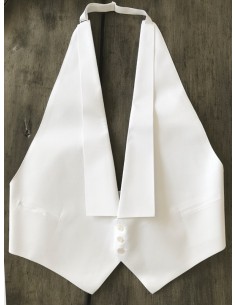 White vest for white tie and tails.
