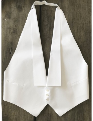 White vest for white tie and tails.