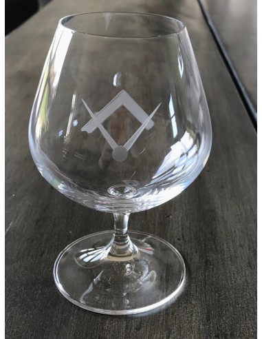 Masonic cognac glas