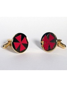 Frimureriske mansjettknapper med. kryss