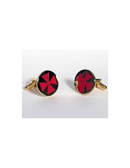 Frimurer manchetknapper m. kors