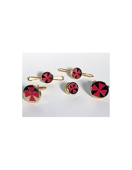 Complet jewelry set w. cross