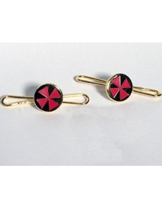 Masonic dress shirt studs with templar cross.