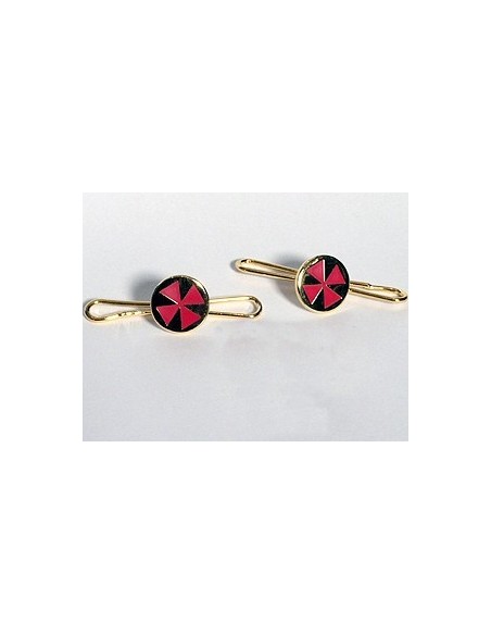 Masonic dress shirt studs with templar cross.