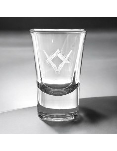 Shotglas m. vinkel og passer