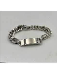 Mens Masonic Bracelet Silver & Black 2