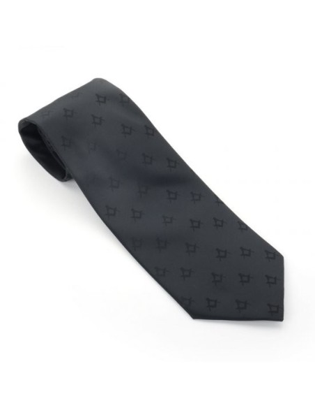 Freemasons Black Masonic Tie