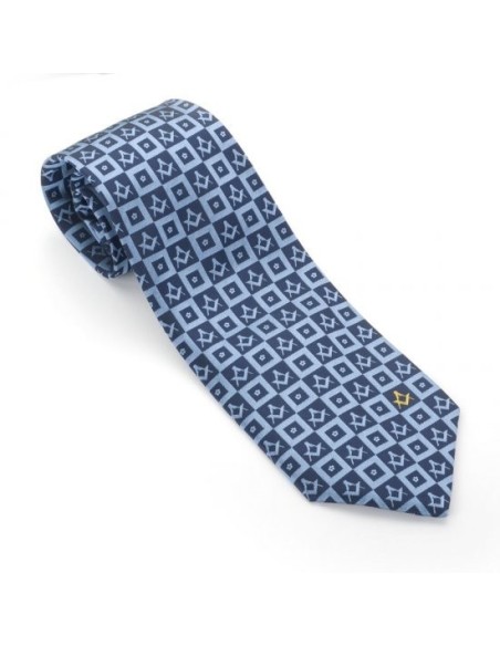 Forget me Not Design Masonic Tie